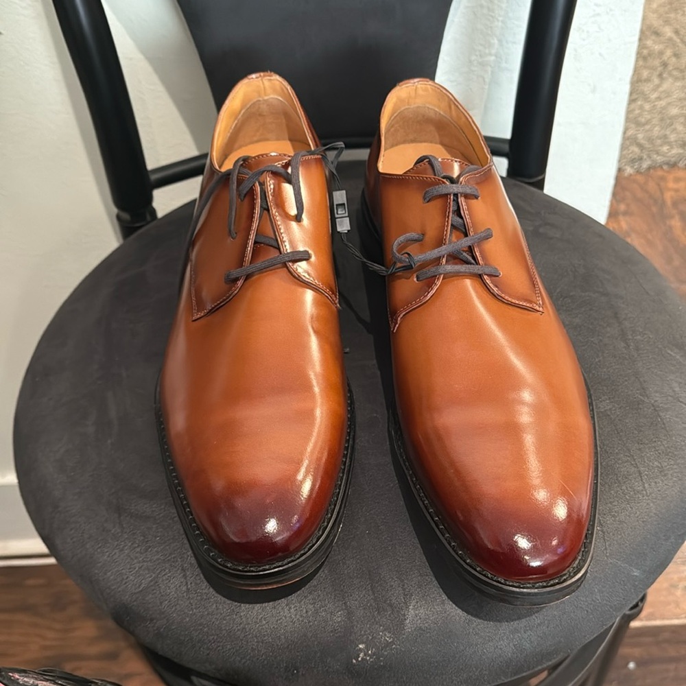 Brown Laced Oxfords for Men Size 13